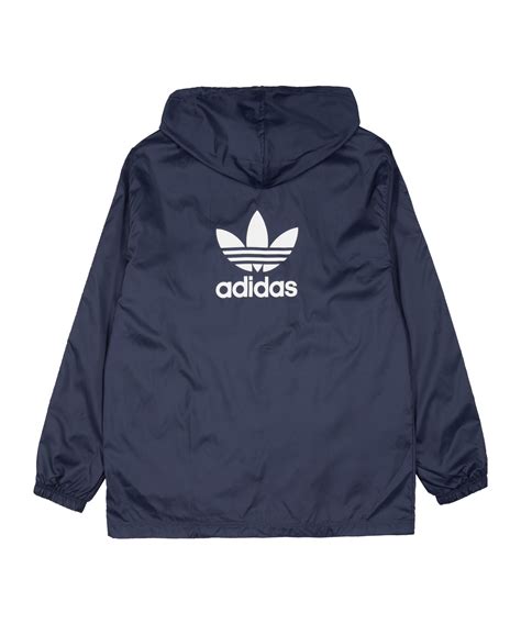 adidas windbreaker blau weiß|Adidas waterproof windbreaker.